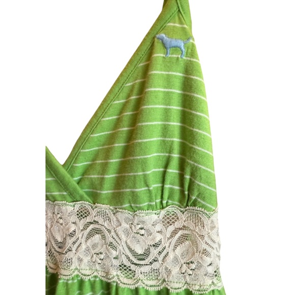 PINK Victoria’s Secret VTG Lace Cotton Midi Dress Top Intimates Beach - Picture 6 of 13